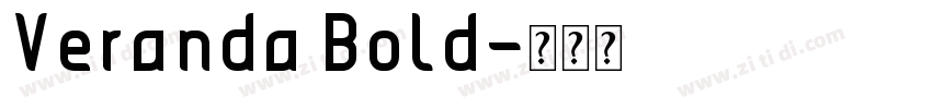 Veranda Bold字体转换